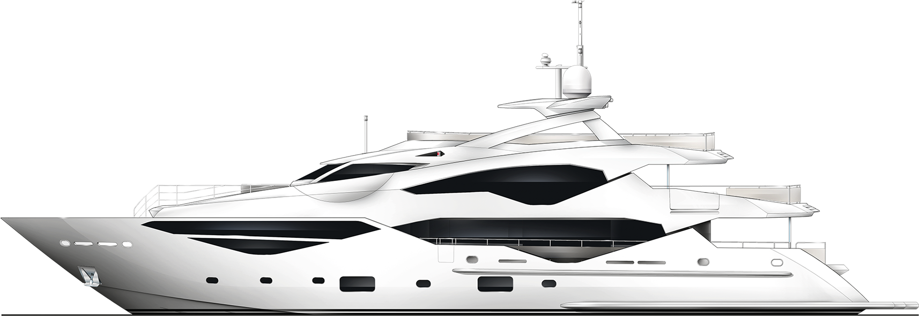 131 Yacht - Maritime Transport (1999x645), Png Download
