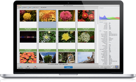 Mac Image Converter And Batch Photo Resizer, Convert - Flat Panel Display (500x306), Png Download