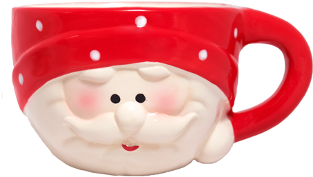 Santa Mug (600x400), Png Download