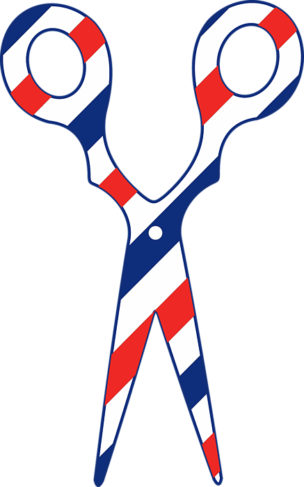Barber Pole Png - Barbershop (437x700), Png Download