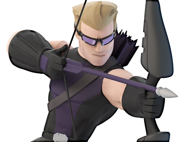 Hawkeye In Disney Infinity - Disney Infinity Marvel Hawkeye (606x467), Png Download