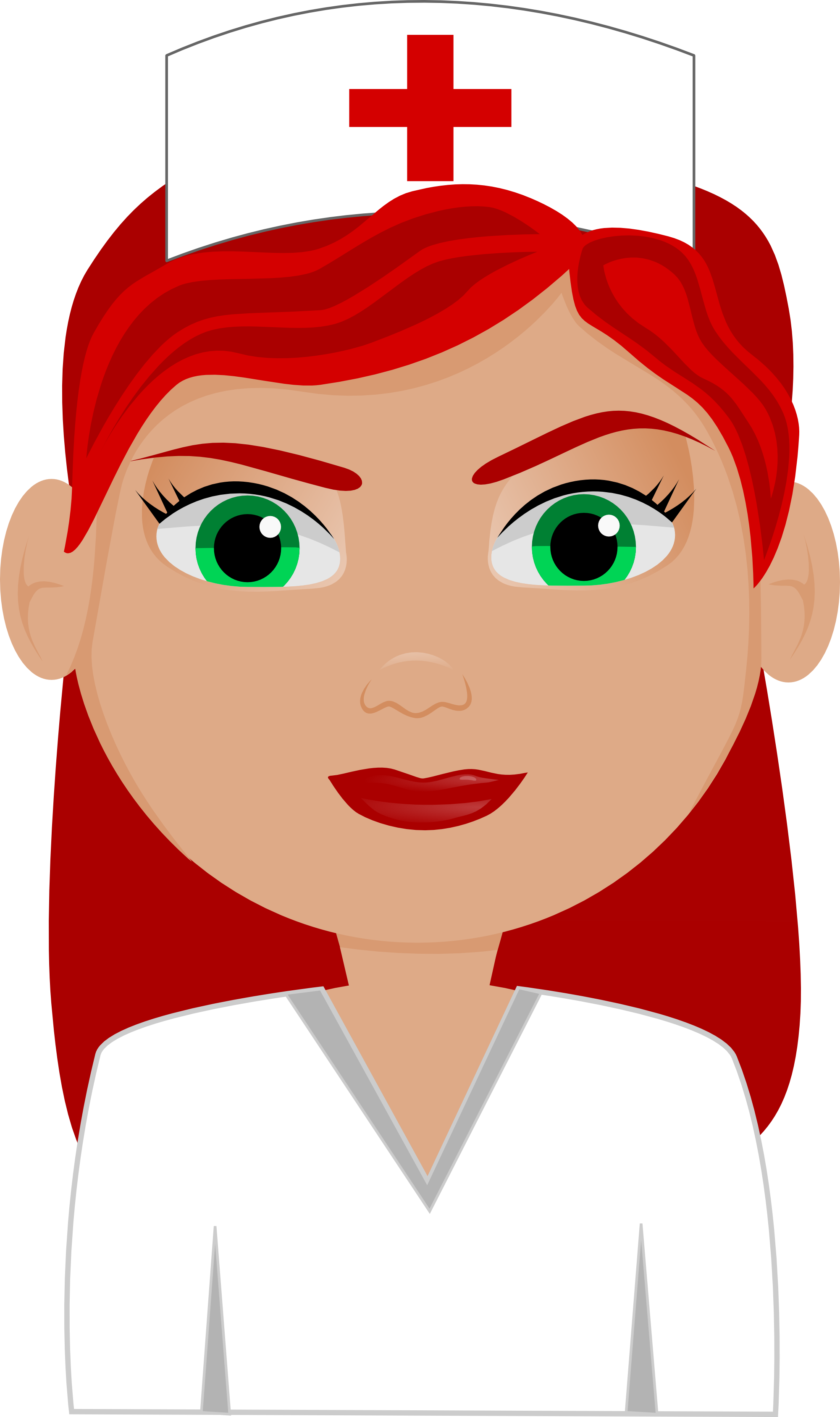 Nurse Woman Person Nursing Medical 359324 - Journal Pages - Best Nurse (brown Hair): 6" X 9", Lined (2000x3374), Png Download