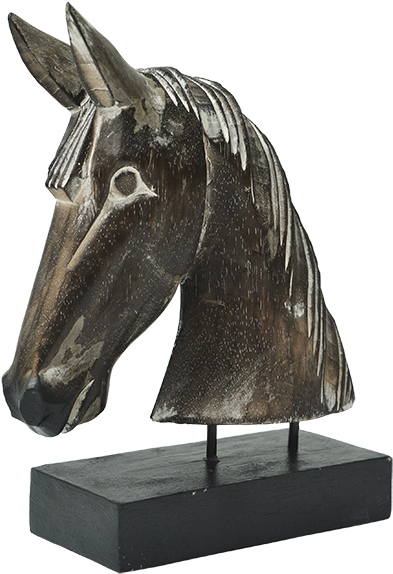 Dark Horse, Head - Bronze Sculpture (600x600), Png Download