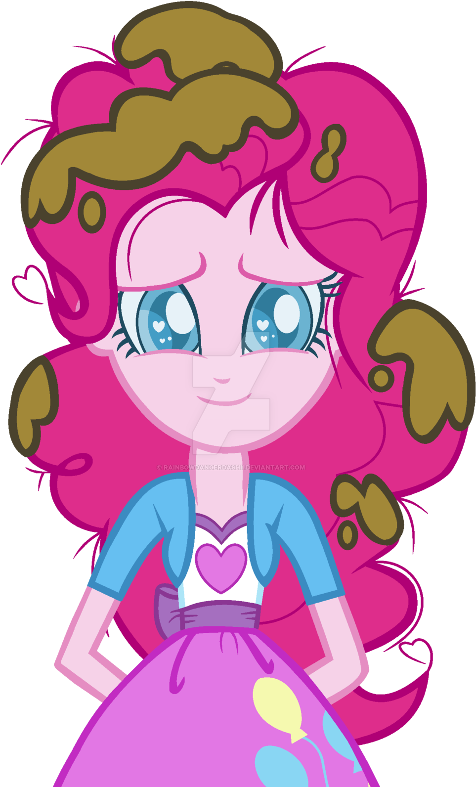 Bezziie, Colored Pupils, Equestria Girls, Heart Eyes, - Eqg Pinkie Pie (1024x1594), Png Download