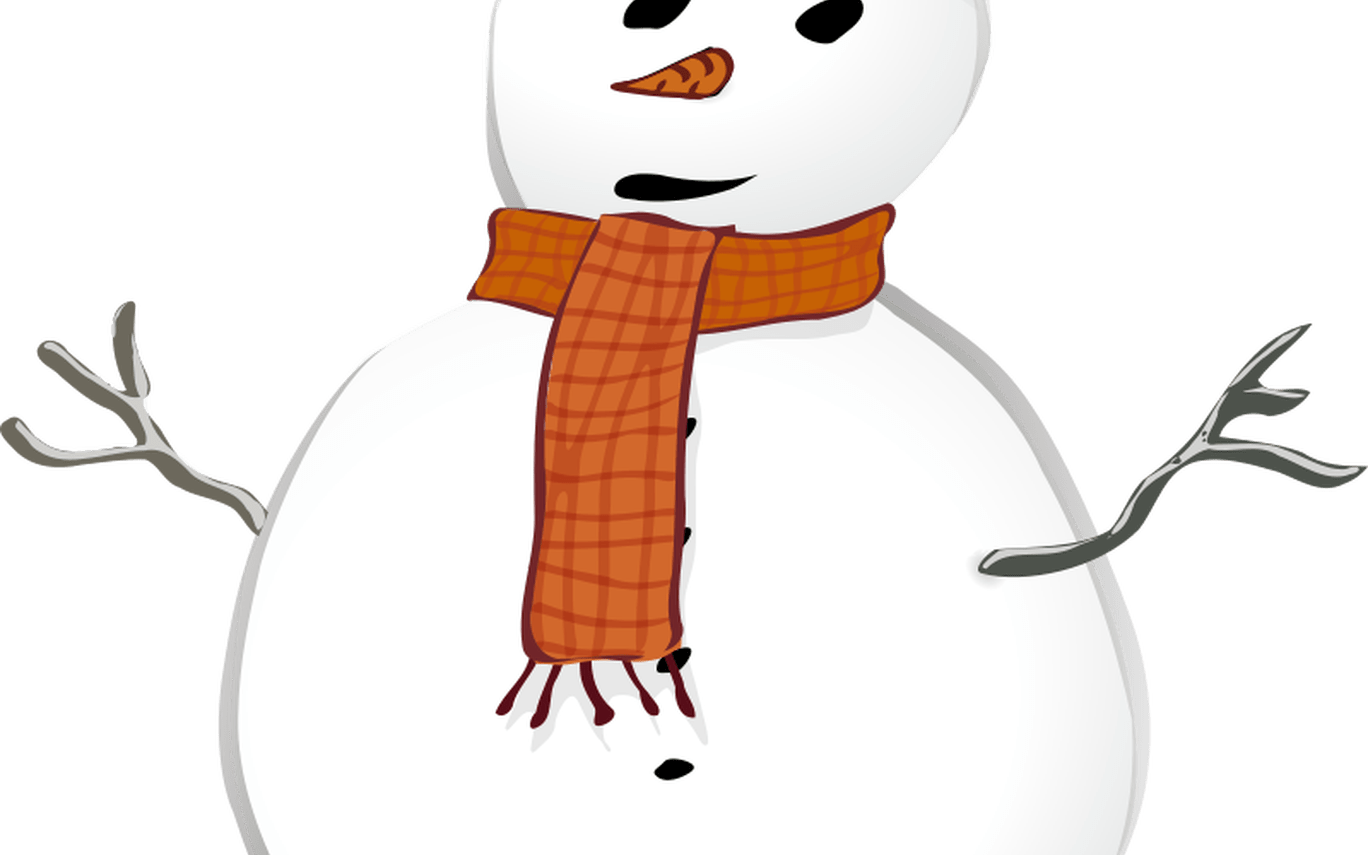 Clipart Snowman - Happy Holidays-snowman-snow-custom-photo Card (1368x855), Png Download