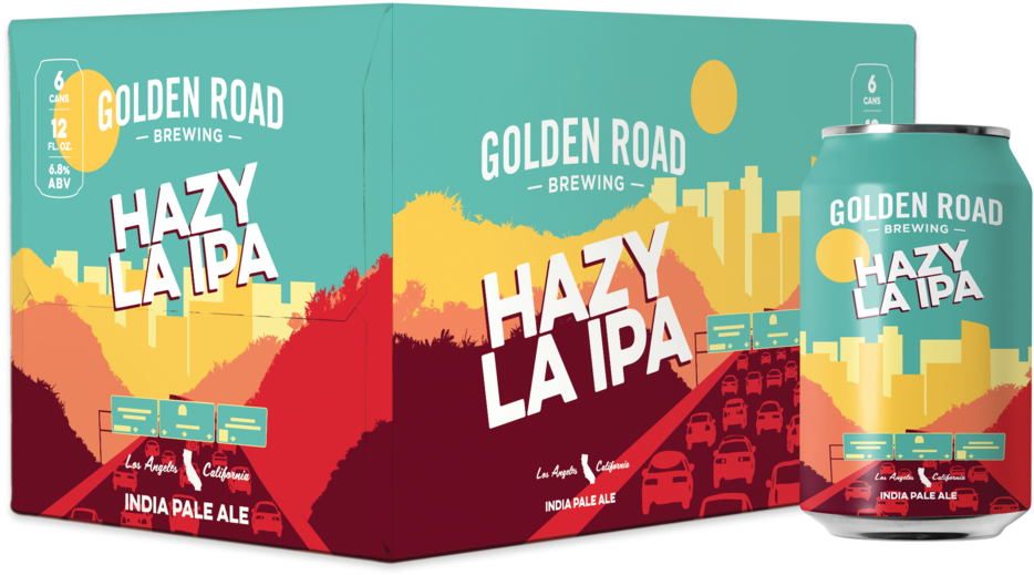 Hazyipa Box Can - Golden Road Hazy Ipa (1000x697), Png Download