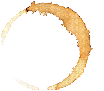 Coffee Stain Tache Cafe - Coffee Cup Stain (400x364), Png Download
