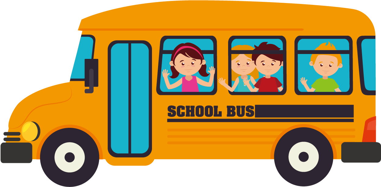 School Bus Transport - School Transport School Bus Icon (1246x613), Png Download
