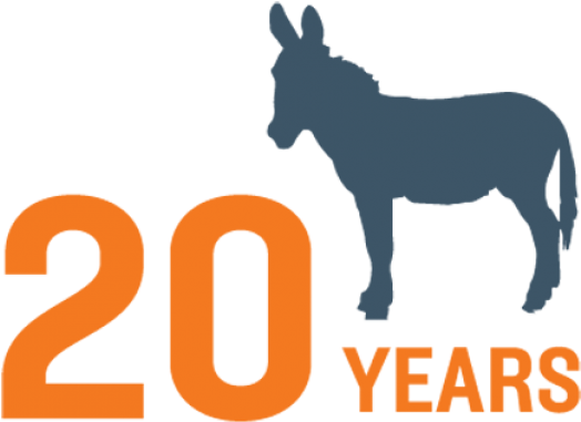 Donkeys Stolen, Killed For Their Skins - Car Sticker Donkey (600x400), Png Download