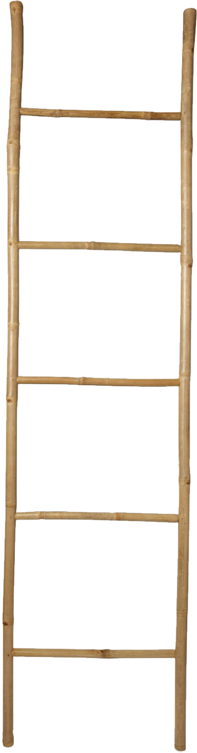 Ladder Sticker - Wooden Ladder Transparent Background (386x1474), Png Download