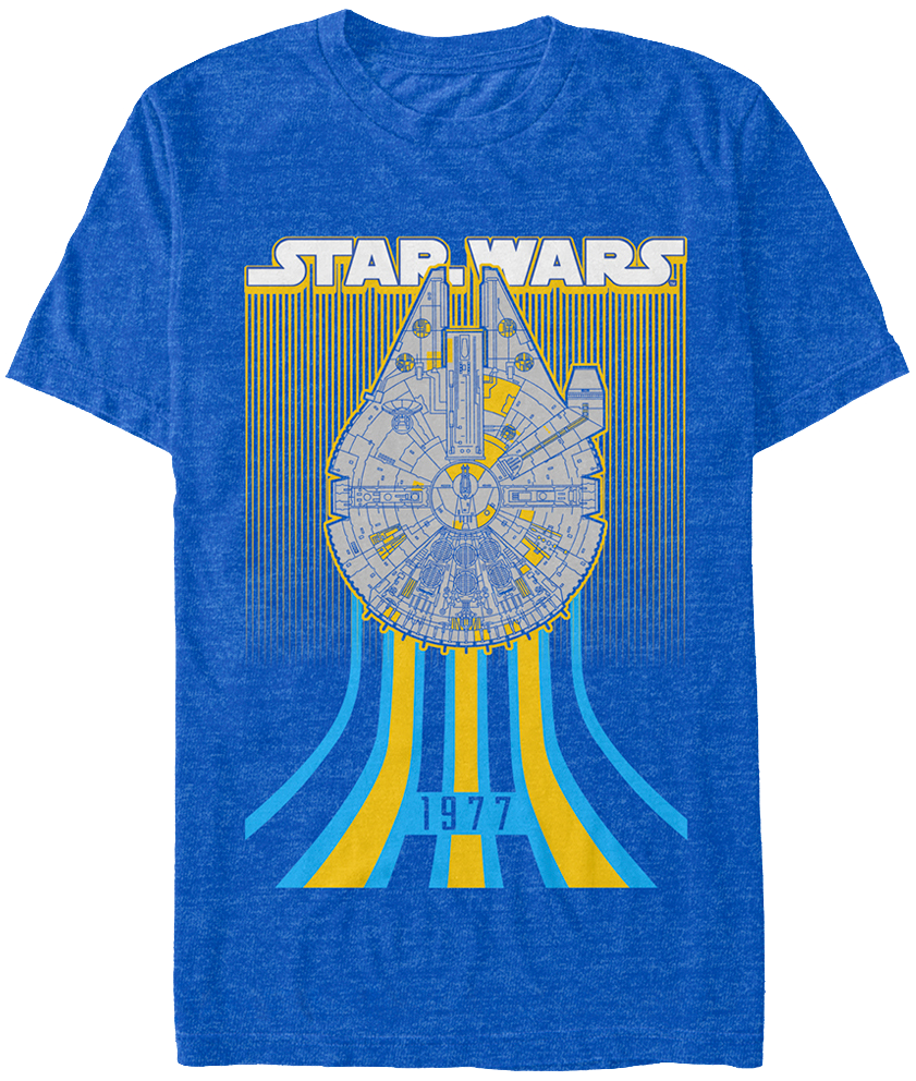 Millennium Falcon 1977 Star Wars T-shirt - T-shirt: Captain America Civil War- Charging (841x992), Png Download