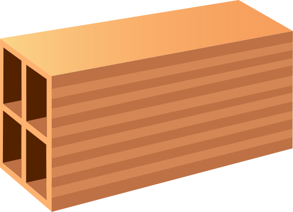 Brick Clipart Png - Cartoon Brick (600x435), Png Download