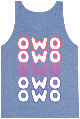Owo Anime Emoticon Face Tank Top - Top (484x484), Png Download