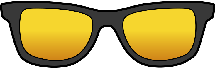 Yellow Lens Tint - Yellow (733x235), Png Download