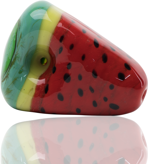 Empire Glass Watermelon Slice Glass Pipe - Glass (800x800), Png Download