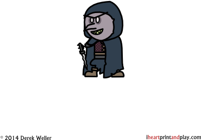 Dark Creeper T - Cartoon (400x400), Png Download