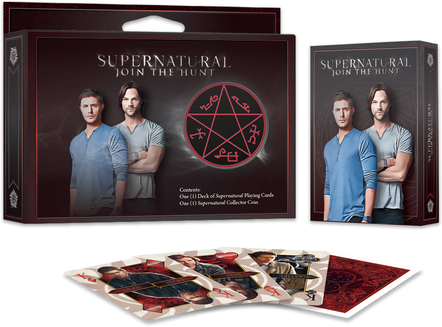 Supernatural - Supernatural Playing Cards With Collector Coin (1500x1500), Png Download
