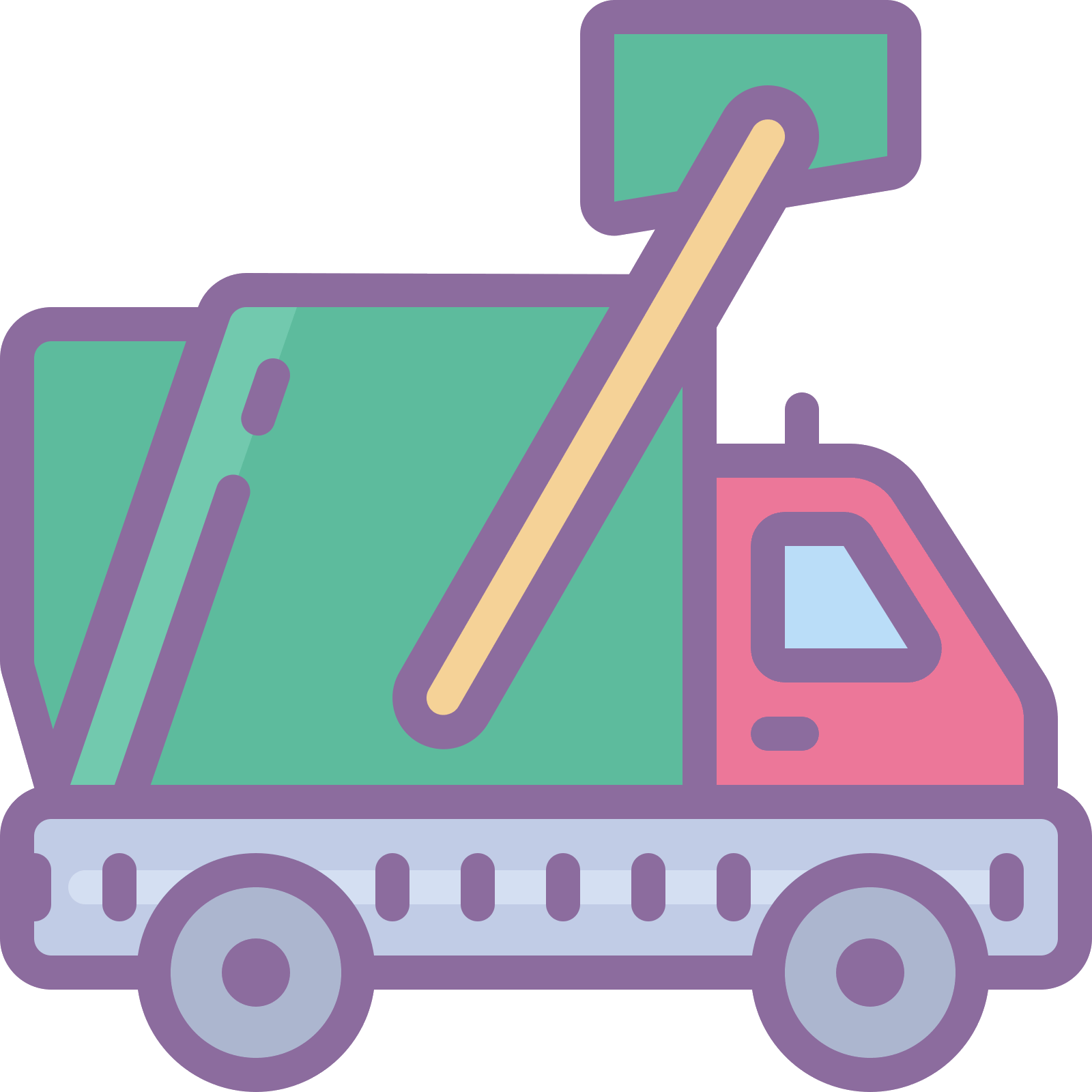 Garbage Truck Icon - Truck Icon Background Png (1600x1600), Png Download