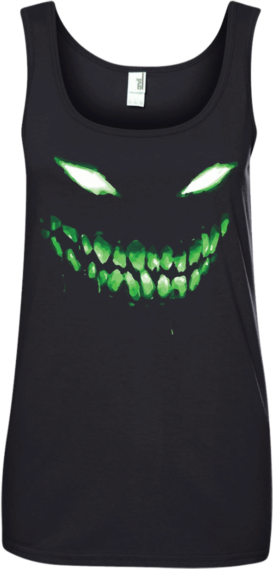 Halloween Shirt Scary Face Halloween Dark Green Glow - Queens Are Born On 15 October (1155x1155), Png Download