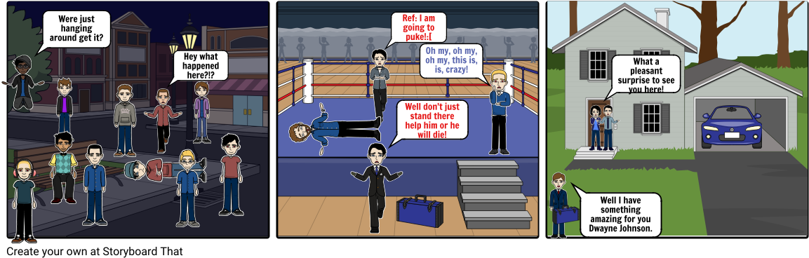 The Rock - Cartoon (1164x385), Png Download