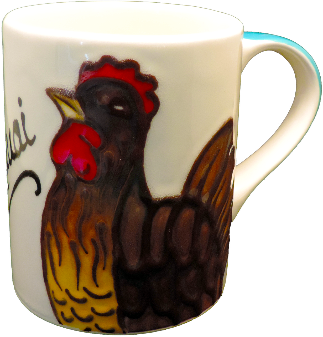 Coffee Mug Blue Rooster - Coffee Cup (1230x1280), Png Download