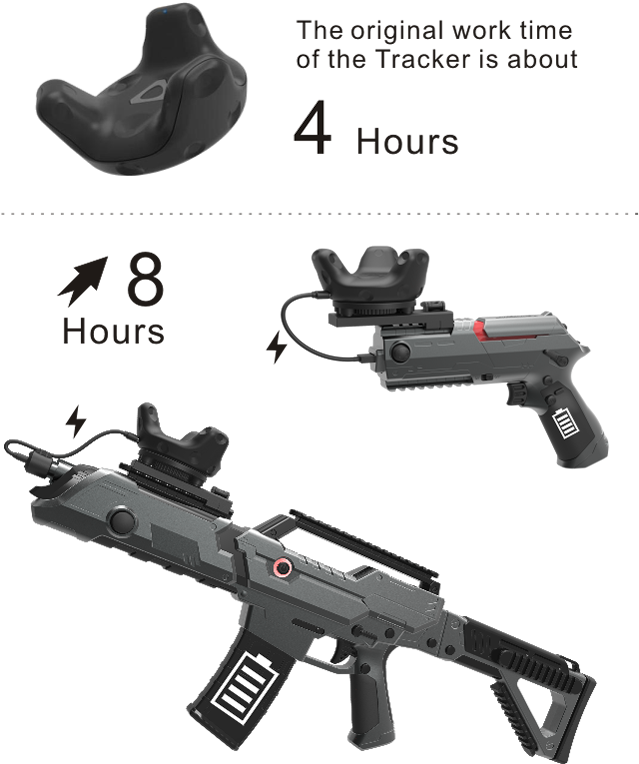 Pp Gun Vive Controller Is Self-powered And Can Charge - Pp Gun Htc Vive (640x793), Png Download