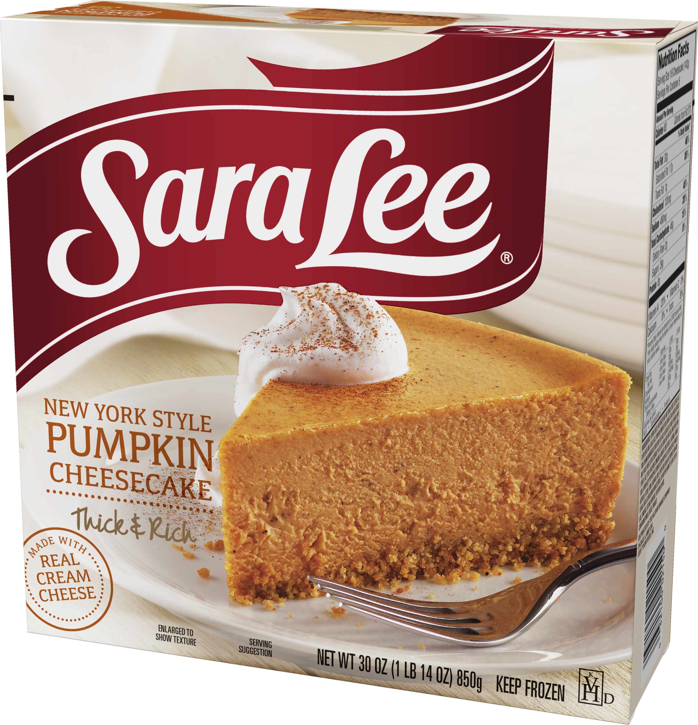 Sara Lee® New York Style Cheesecake, Pumpkin, 30 Oz - Sara Lee Cheesecake (2309x2400), Png Download