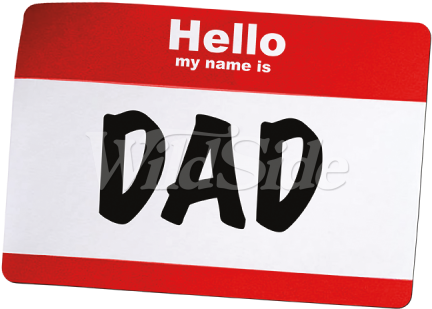 Hello My Name Is Dad (450x450), Png Download