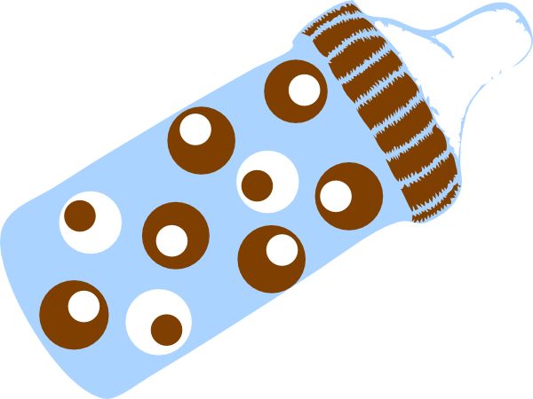 Pink Baby Bottle Clip Art (600x450), Png Download