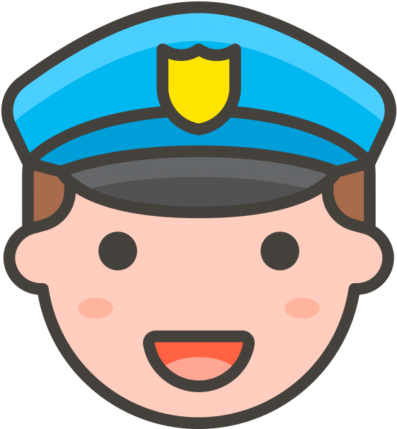 Police Man Officer Emoji - Prince Icon (866x650), Png Download