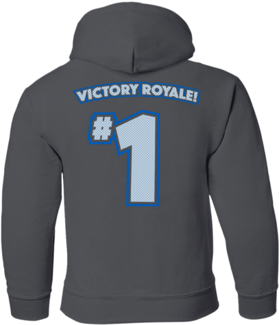 Victory Royale Youth Pullover Hoodie Back Print - Hoodie (480x480), Png Download