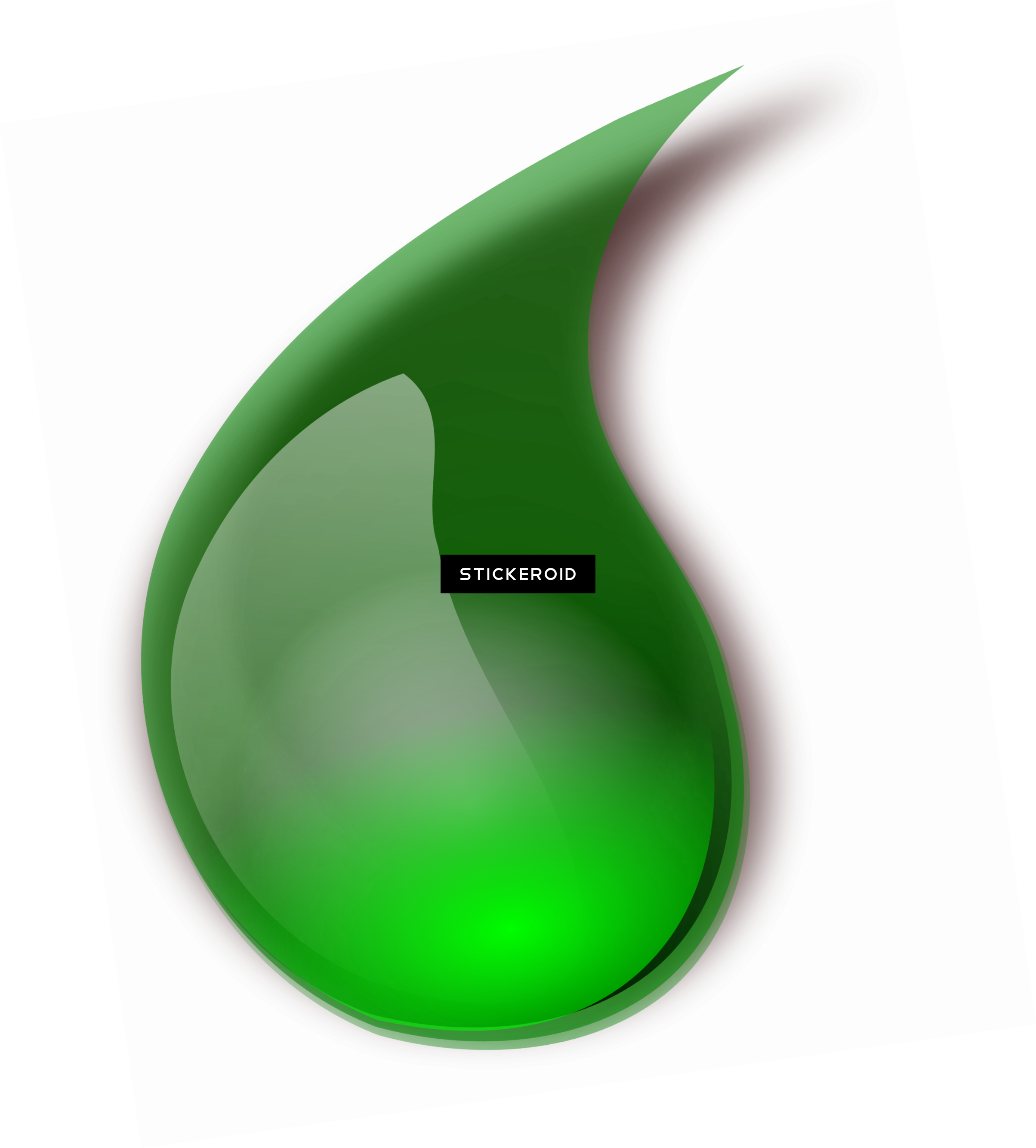 Slime - Gotas Verdes Vector (2408x2668), Png Download