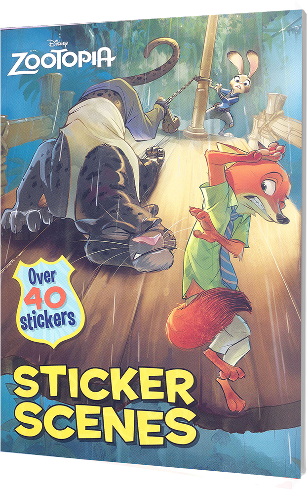 Picture Of Disney Sticker Scenes - Disney Zootopia Sticker Scenes (1000x1000), Png Download