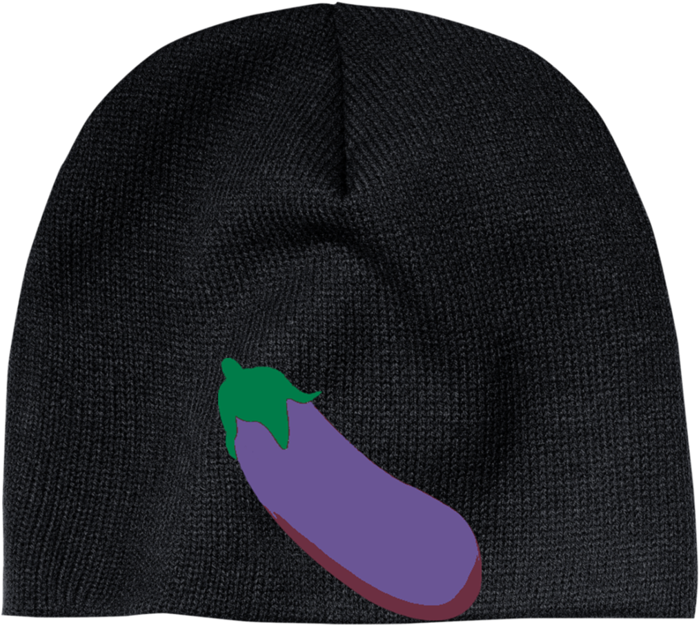 Eggplant Emoji Cp91 100% Acrylic Beanie - Beanie (1024x1024), Png Download