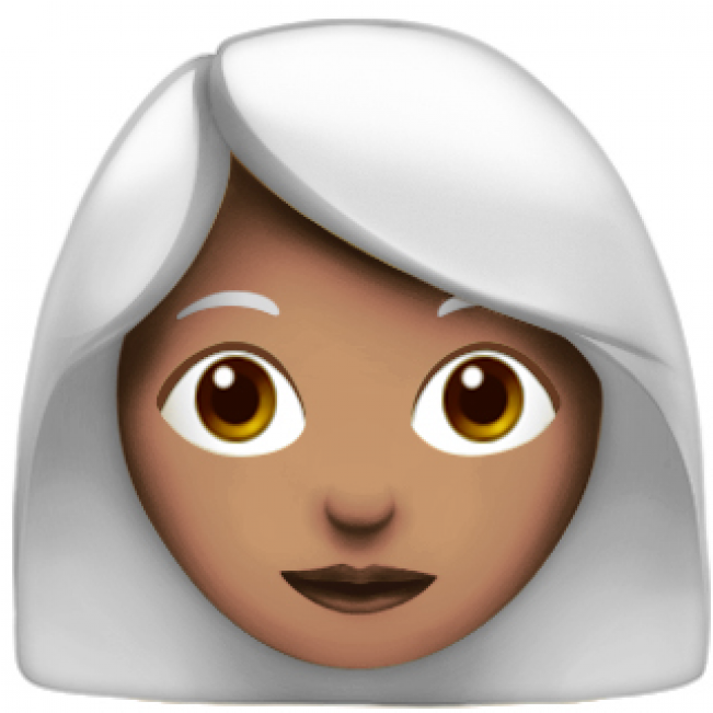 White Hair Woman Emoji - New Emojis 2018 (866x650), Png Download