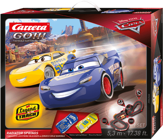 Disney - Pixar Cars - Radiator Springs - Cars 3 Carrera Go Sets (700x467), Png Download