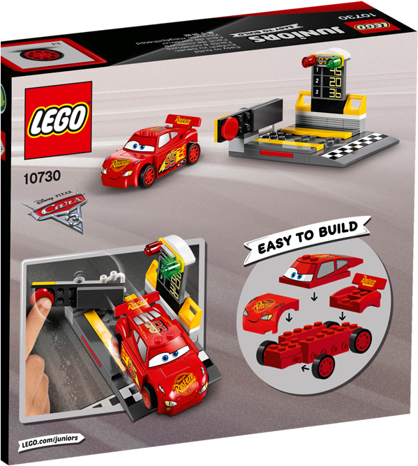 Lego Juniors Cars 3 Lightning Mcqueen Speed Launcher (800x800), Png Download