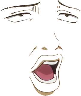 Лица В Аниме (367x357), Png Download