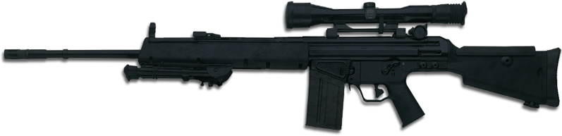 Sniper Rifle Png - Assault Rifles (800x206), Png Download