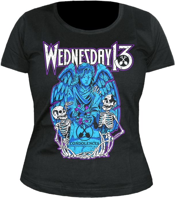 Grave Angel Girlie - Tričko Z Wednesday 13 - What The Night Brings - Muži (720x720), Png Download