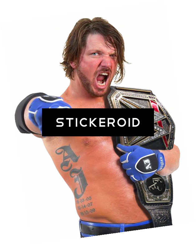 Aj Styles Wwe - Tattoo (630x787), Png Download