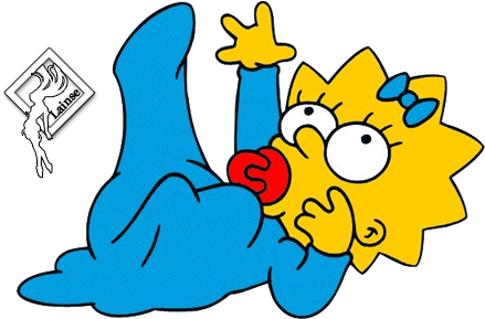 Free Icons Png - Maggie Simpson (461x311), Png Download