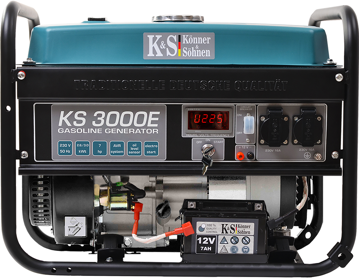 Генератор Бензиновый Könner & Söhnen Ks 3000e (1188x928), Png Download