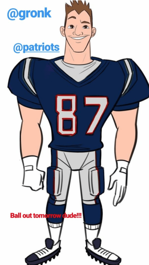 Img 2505 - Patriots Football Player Cartoon (1280x853), Png Download