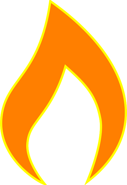 Clipart Flame (440x640), Png Download