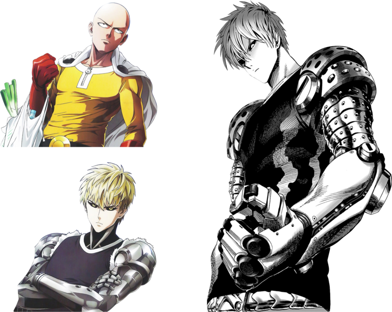 Genos Transparent Saitama - Genocide One Punch Man (800x637), Png Download