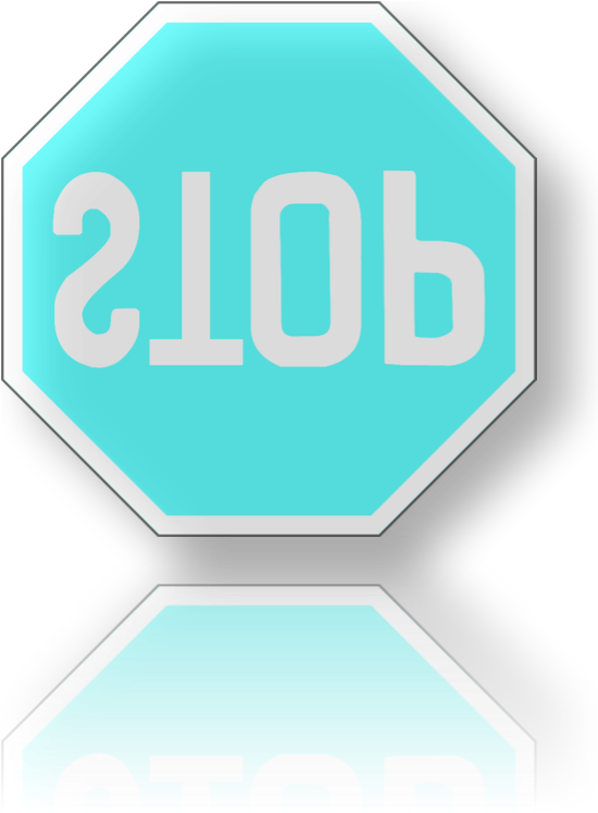 The Octagon Of Reflection - Stop Sign (549x769), Png Download