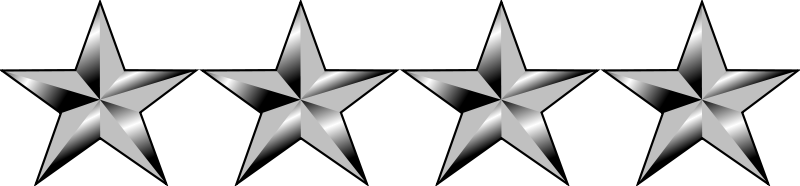 Hoteles Cuatro Estrellas En Florencia - 4 Star General Insignia (800x186), Png Download