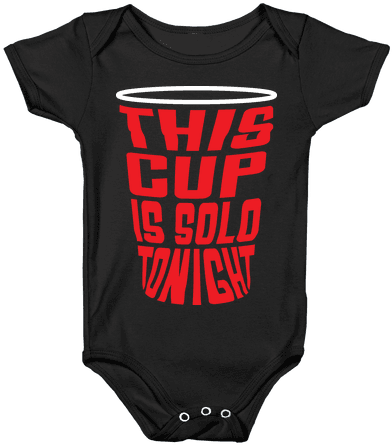 This Cup Is Solo Baby Onesy - Cat Putting Up The Rude Finger (484x484), Png Download