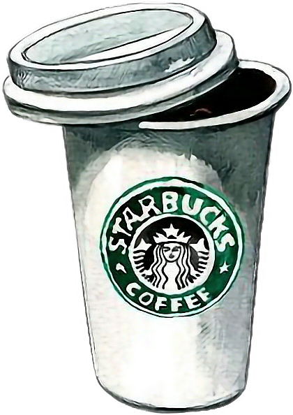 Starbucks Coffee Cup Png Download - Starbucks Drawing (420x594), Png Download